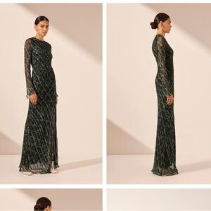 Shona Joy Remi Longsleeve Gathered Maxi Dress (Brand New)